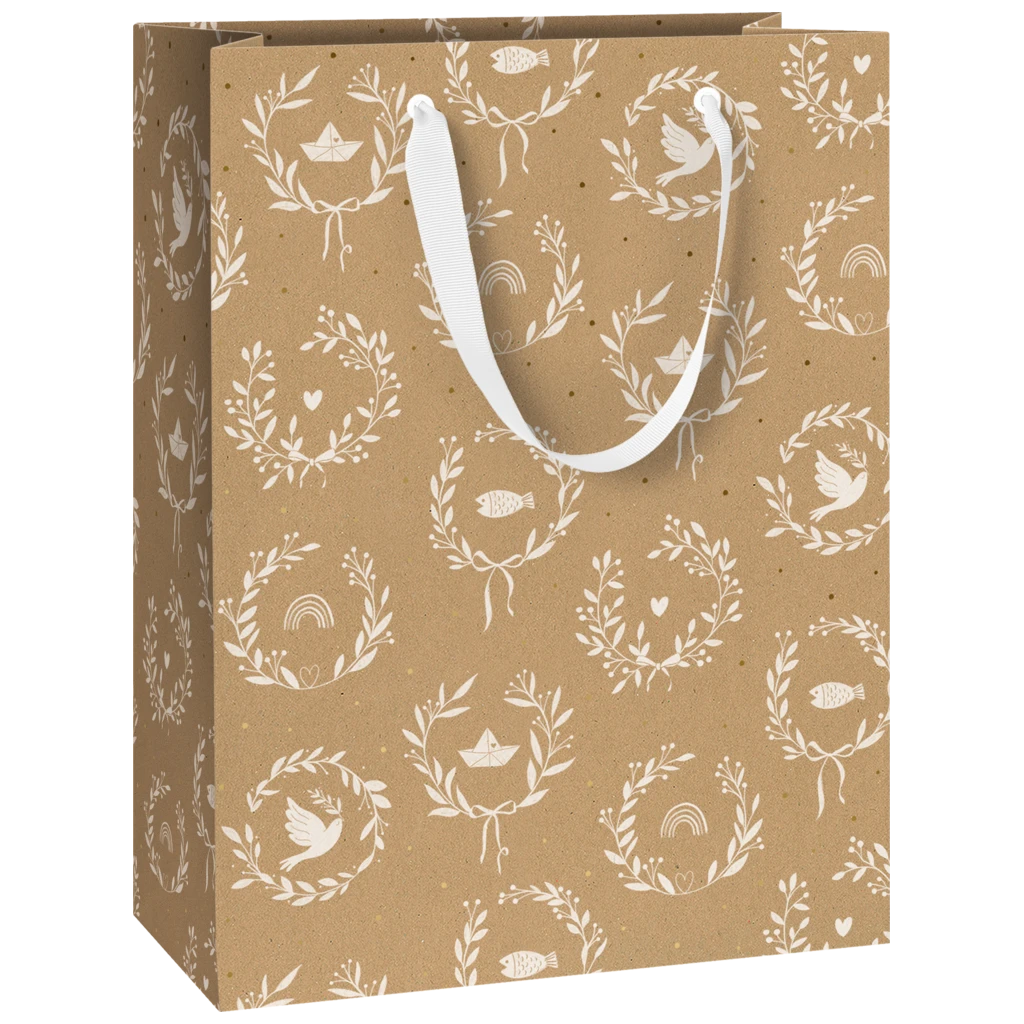 Geschenktasche „Avi“ | 23×30×13 cm, 250 g/m², hellbraun