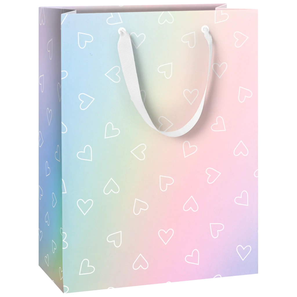 Gift Bag “Kayla” | 23×30×13 cm, 250 gsm, multi-coloured/rainbow