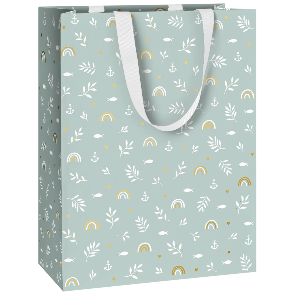 Geschenktasche „Seasta blau hell“ | 23×30×13 cm, 230 g/m², hellblau