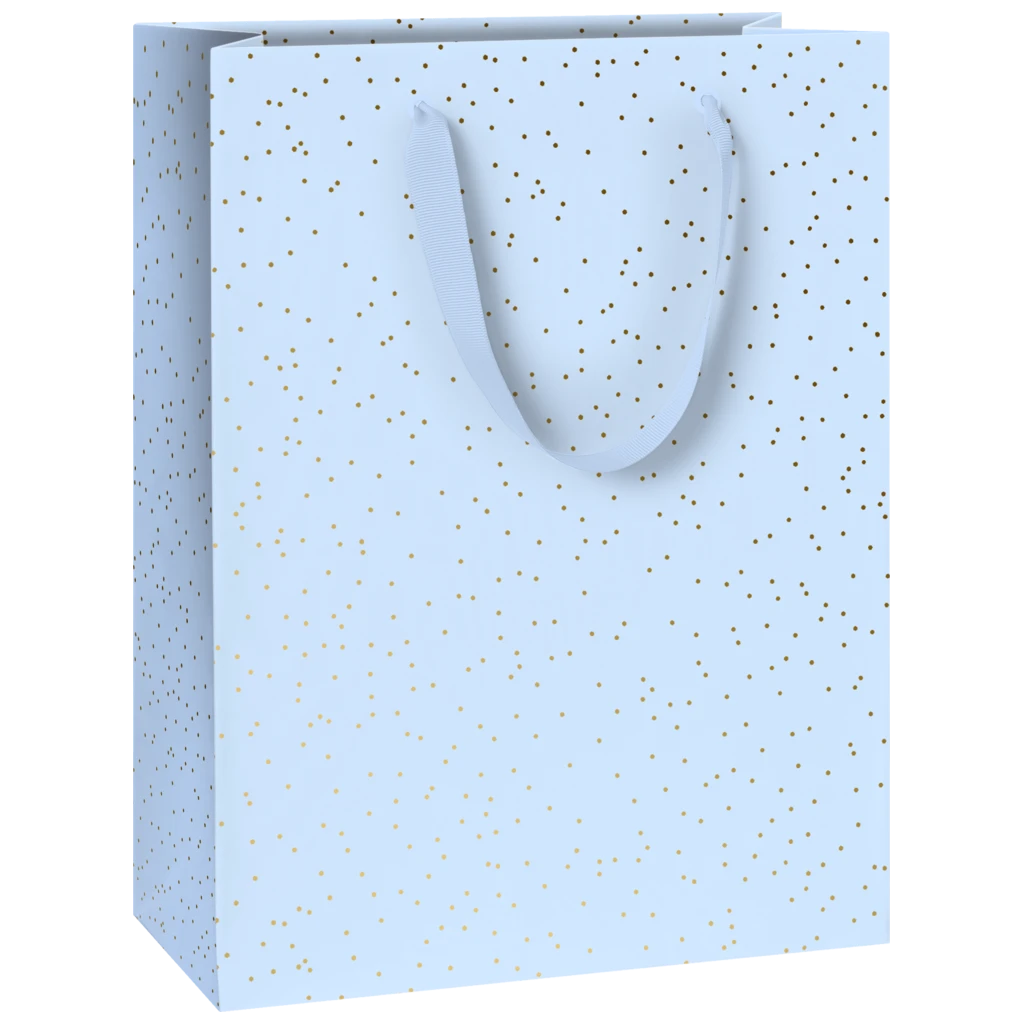 Geschenktasche „Yvie“ | 28×36×15 cm, 250 g/m², hellblau