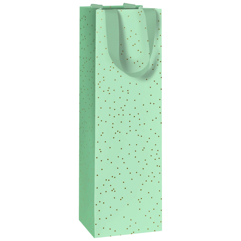 Flaschentasche „Yvie“ | 11×36×10,5 cm, 250 g/m², mint