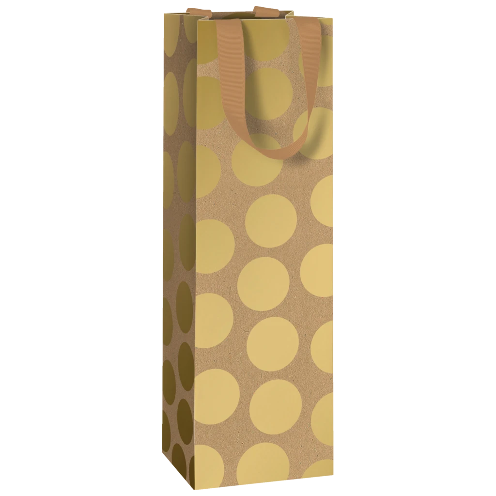 Flaschentasche „Yoko“ | 11×36×10,5 cm, 250 g/m², hellbraun