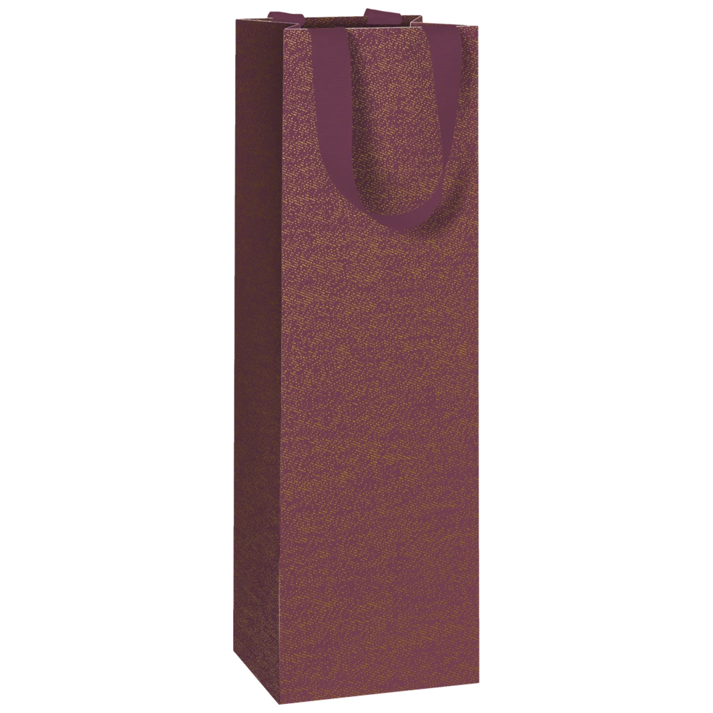 Flaschentasche „Falcone“ | 11×36×10,5 cm, 250 g/m², bordeaux