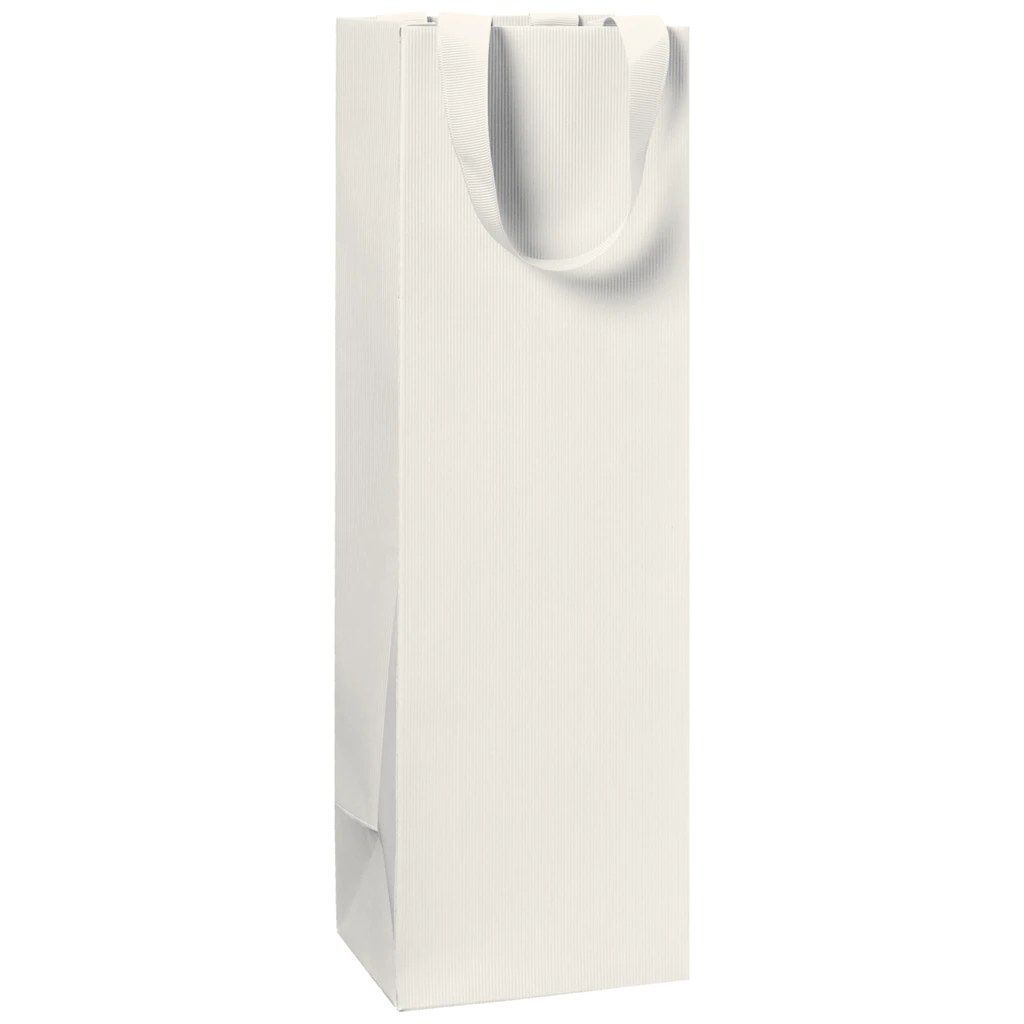 Flaschentasche One Colour | 11×36×10,5 cm, 250 g/m², hellbeige