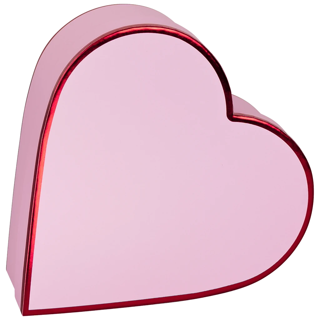 Geschenkbox „Amaia“ | 20×8×20 cm, 120 g/m², rosa/rot