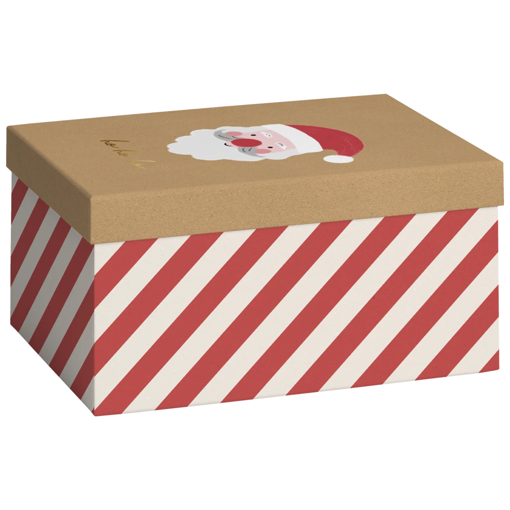 Boîte cadeau | 16×12×24 cm, 120 g/m², rouge/marron