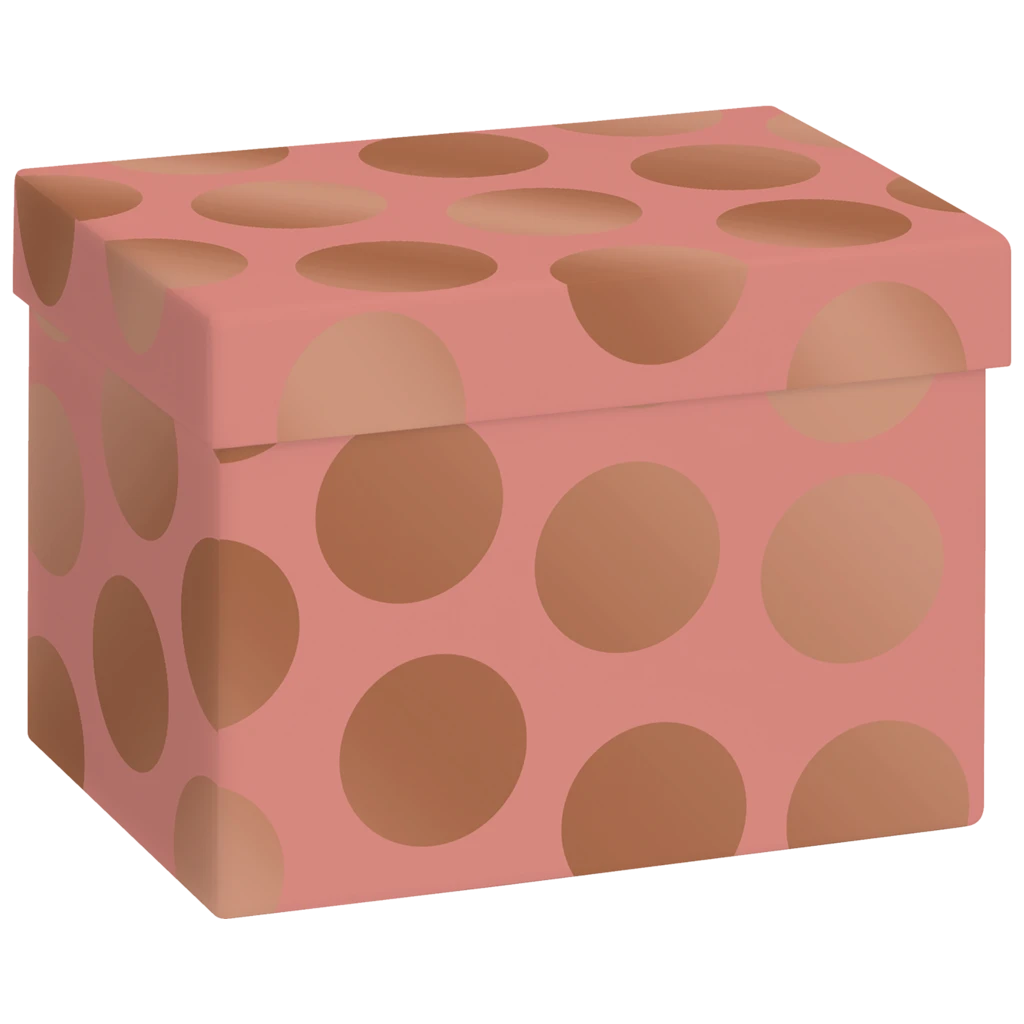 Geschenkbox „Vanda“ | 12×12×16,5 cm, 120 g/m², terracotta