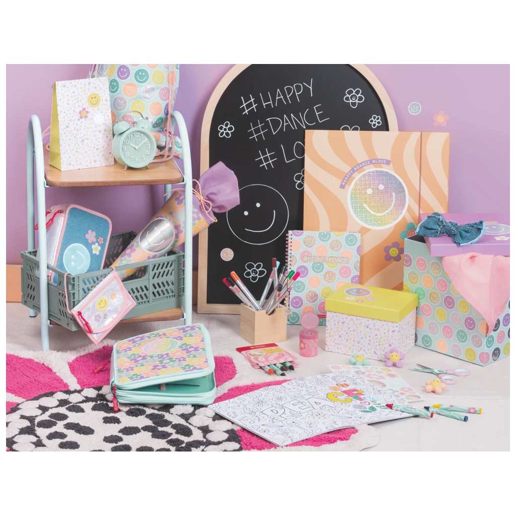 Geschenkbox „Nea“ | 12×12×16,5 cm, weiß/gelb