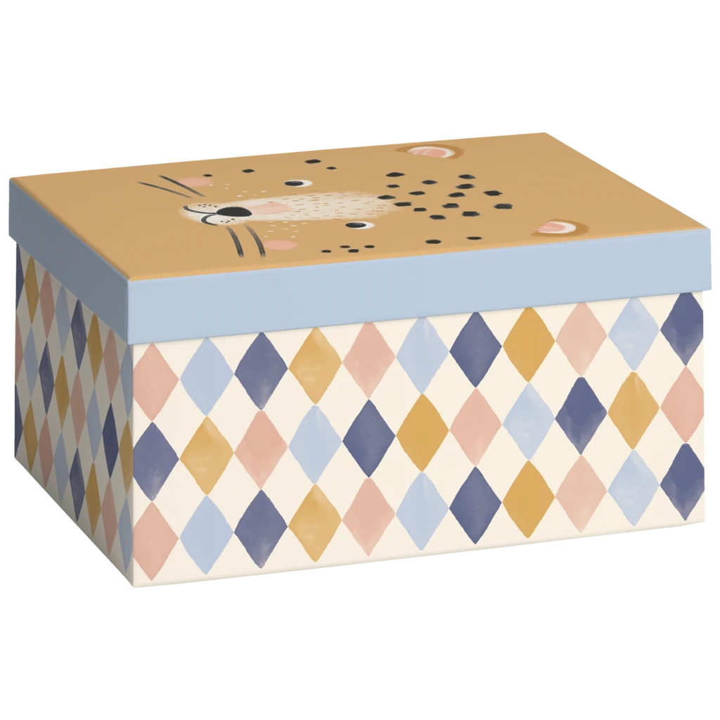 Geschenkbox „Buba“ | 16,5×12×24 cm, 120 g/m², mehrfarbig, pastell