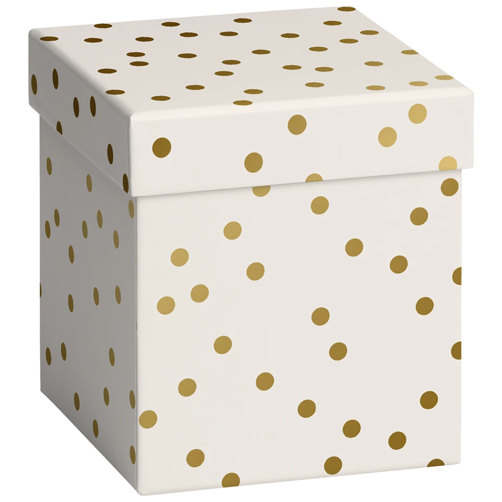 Geschenkbox „Coco“ | 11×12×11 cm, beige