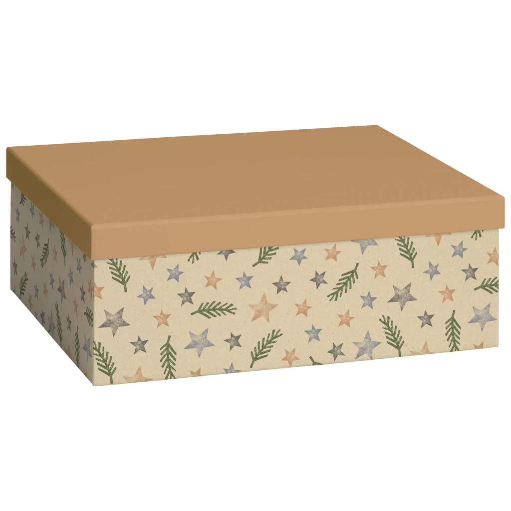 Geschenkbox „Naruto“ | 24×12×33 cm, dunkelorange/hellbraun