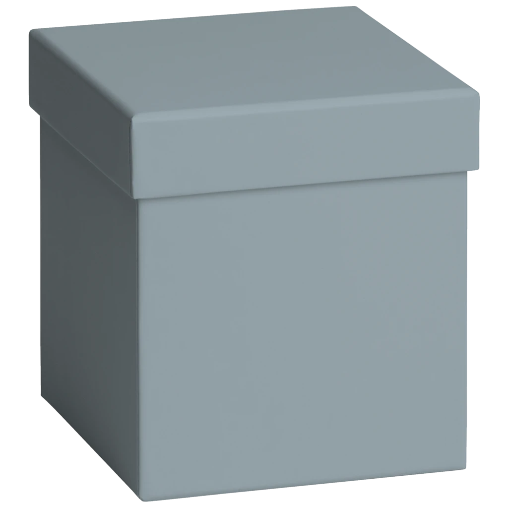 Geschenkbox „Uni Pure“ | 11×12×11 cm, blau