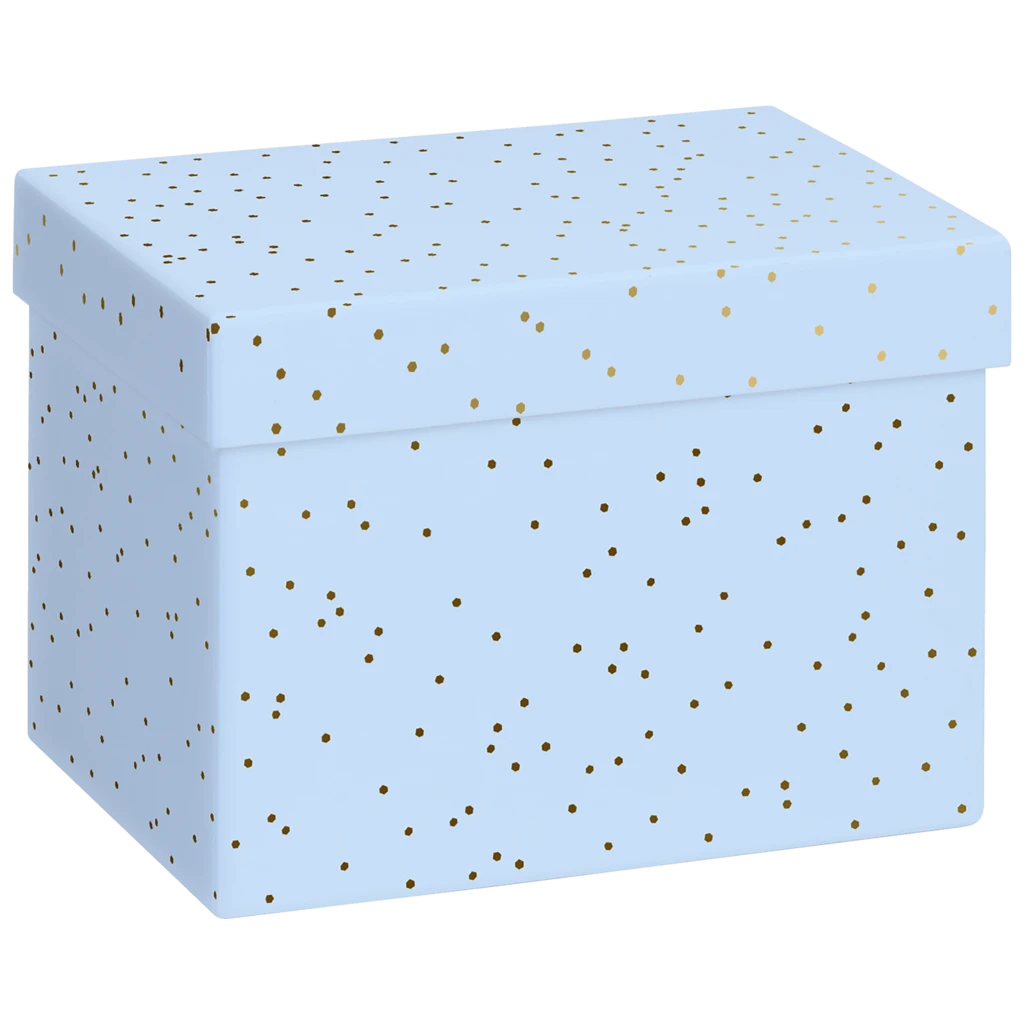 Boîtes cadeaux « Yvie bleu clair » | 12×12×16,5 cm, bleu clair