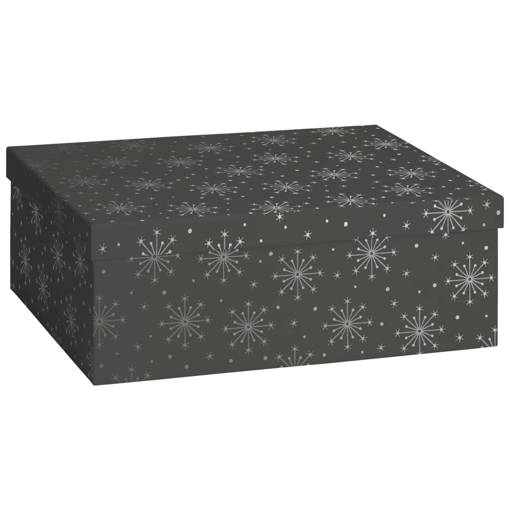 Geschenkbox „Nieve“ | 24×12×33 cm, dunkelgrau