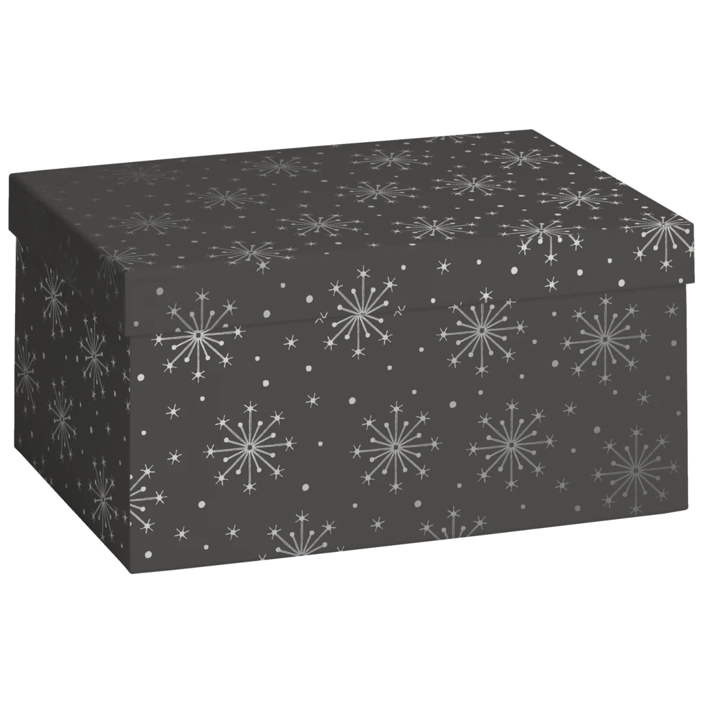 Geschenkbox „Nieve“ | 16,5×12×24 cm, dunkelgrau