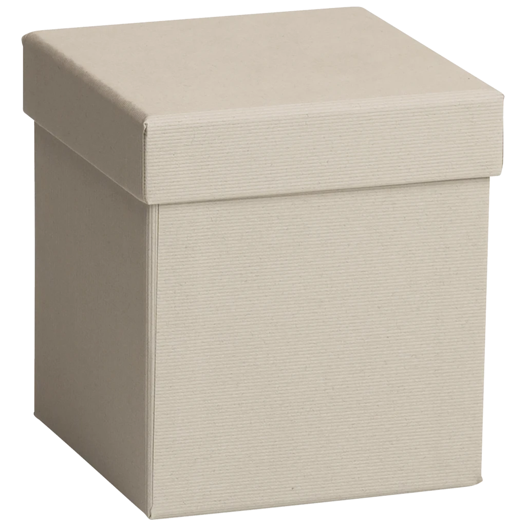 Geschenkbox One Colour | 11×11×12 cm, hellgrau