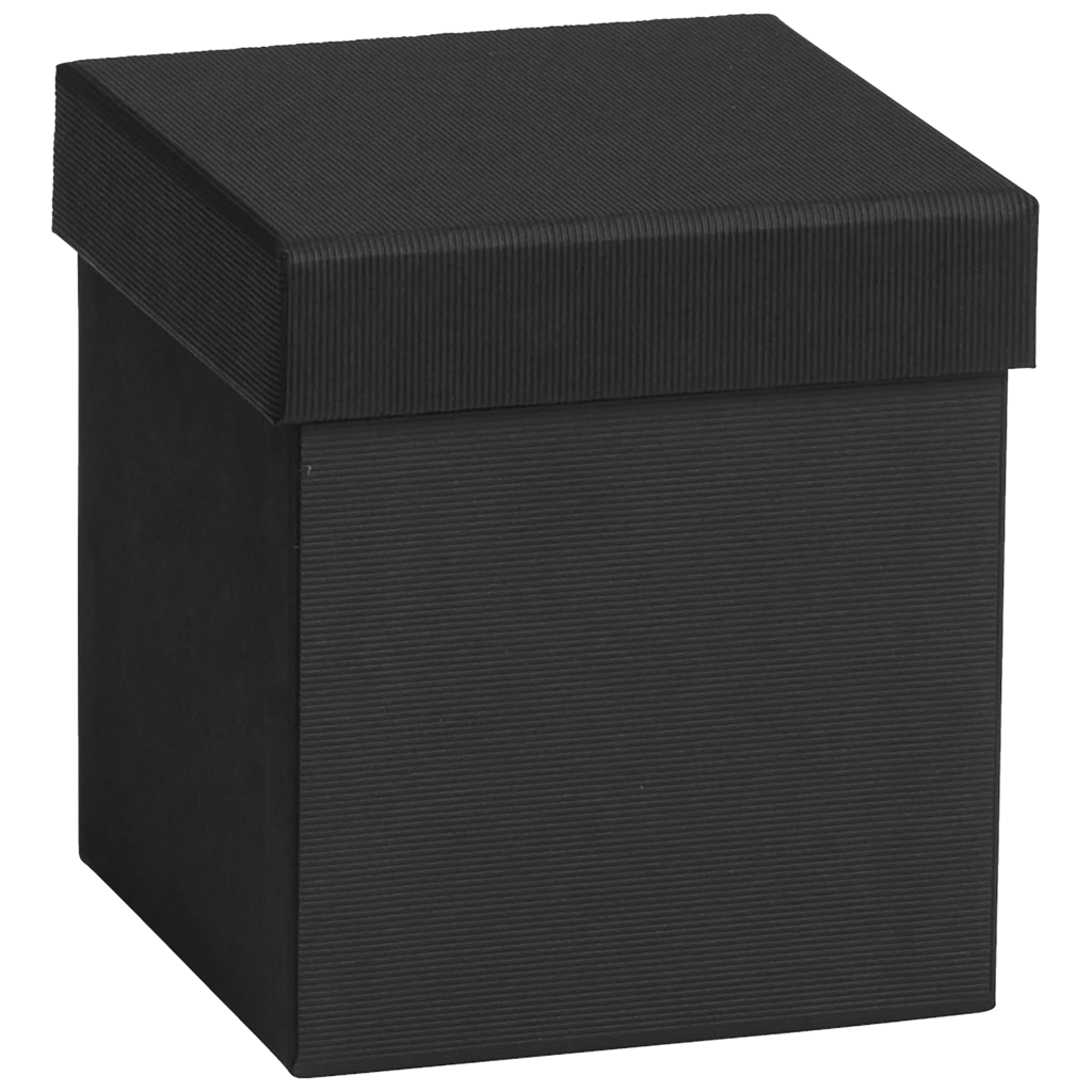 Geschenkbox One Colour | 11×11×12 cm, schwarz