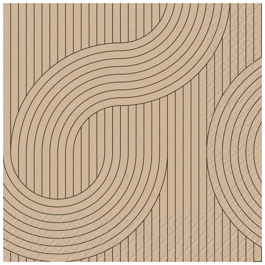 Servietten „Ali“ | 33×33 cm, braun, 20 Stück