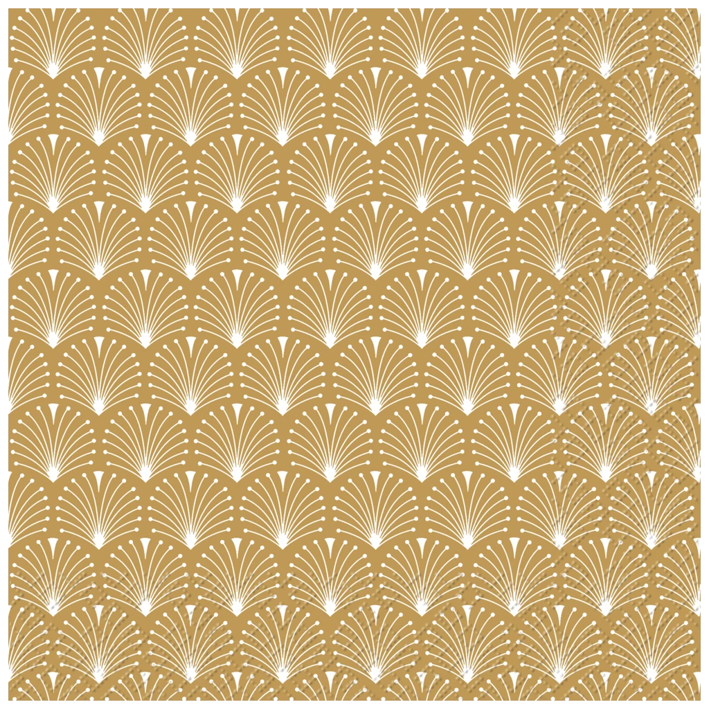 Servietten „Arion“ | 33×33 cm, gold, 20 Stück