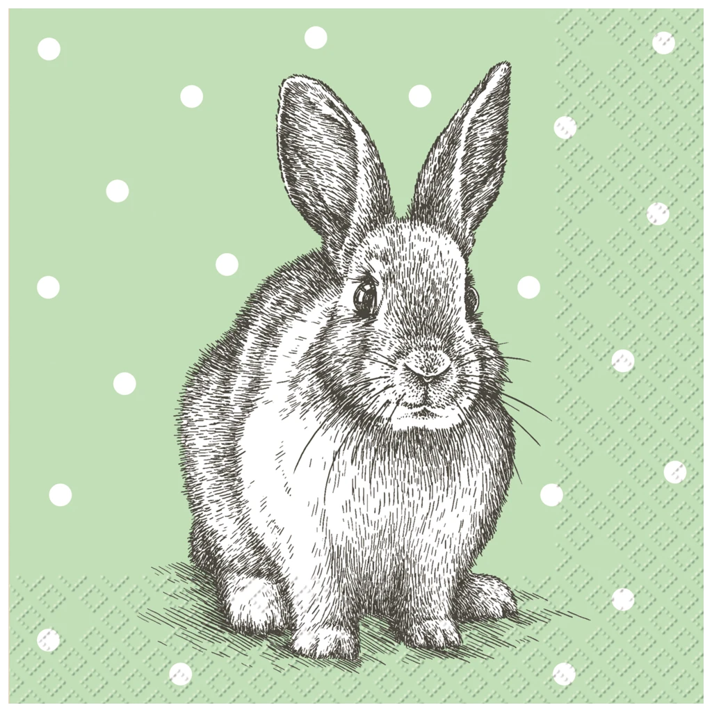Servietten „Leroy“ | 33×33 cm, hellgrün, 20 Stück