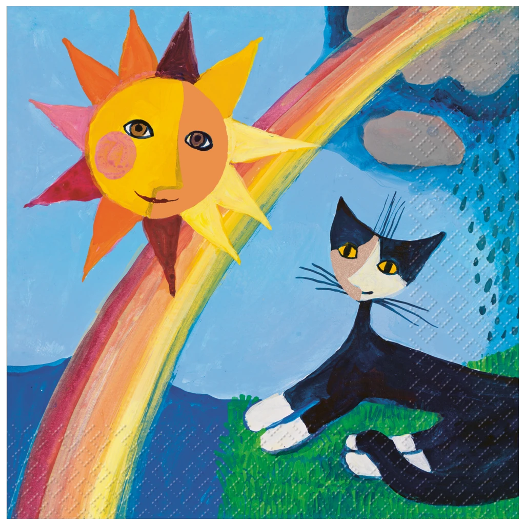 Servietten „Arcobaleno“ | 33×33 cm, bunt, 20 Stück