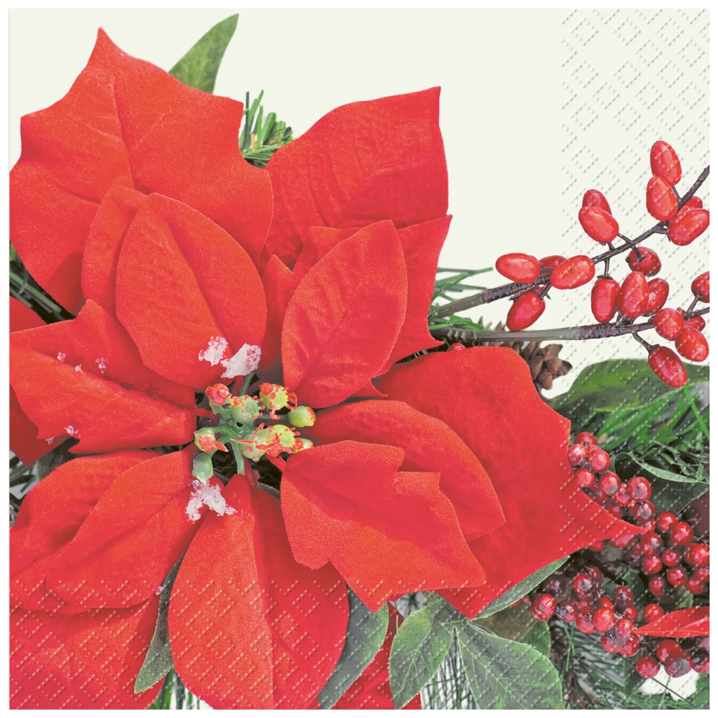 Servietten „Amilia“ | 33×33 cm, rot, 20 Stück