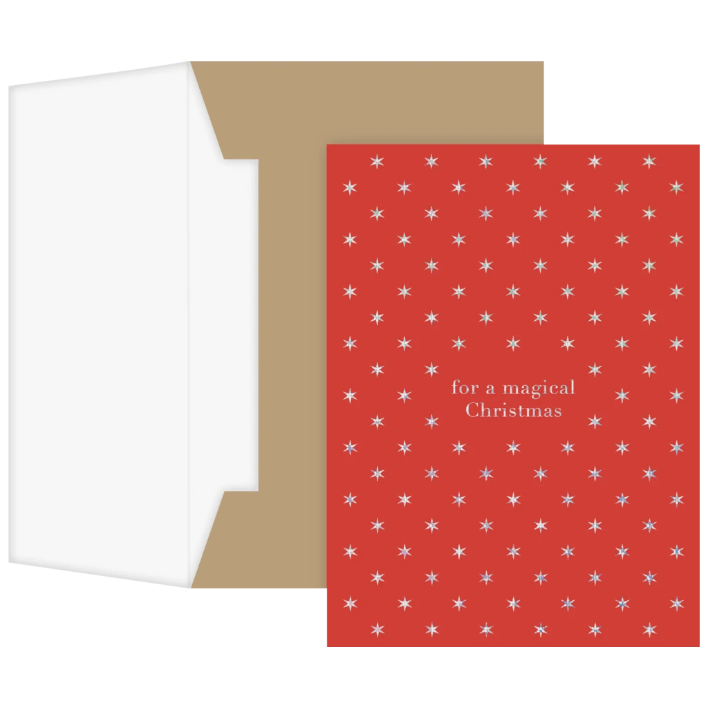 Grusskarte „Zidonia“ | rot/gold