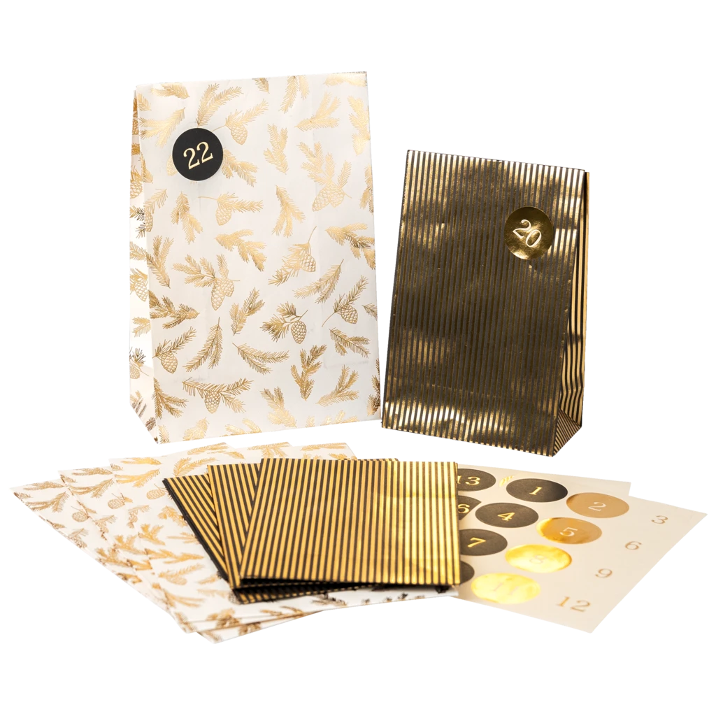 Adventskalender „Mariola“ | beige/gold