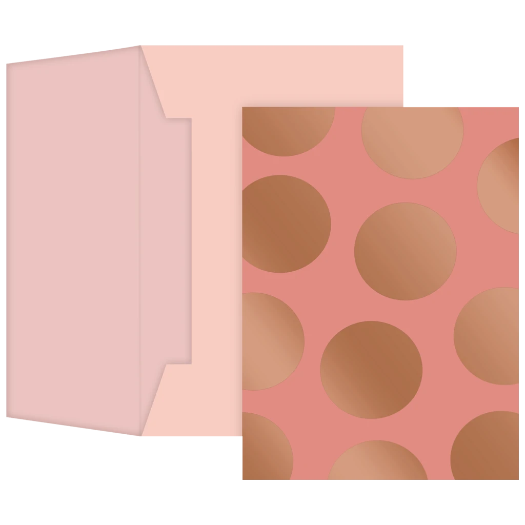 Grußkarte „Vanda“ mit passendem Briefumschlag | A6, terracotta/rosa