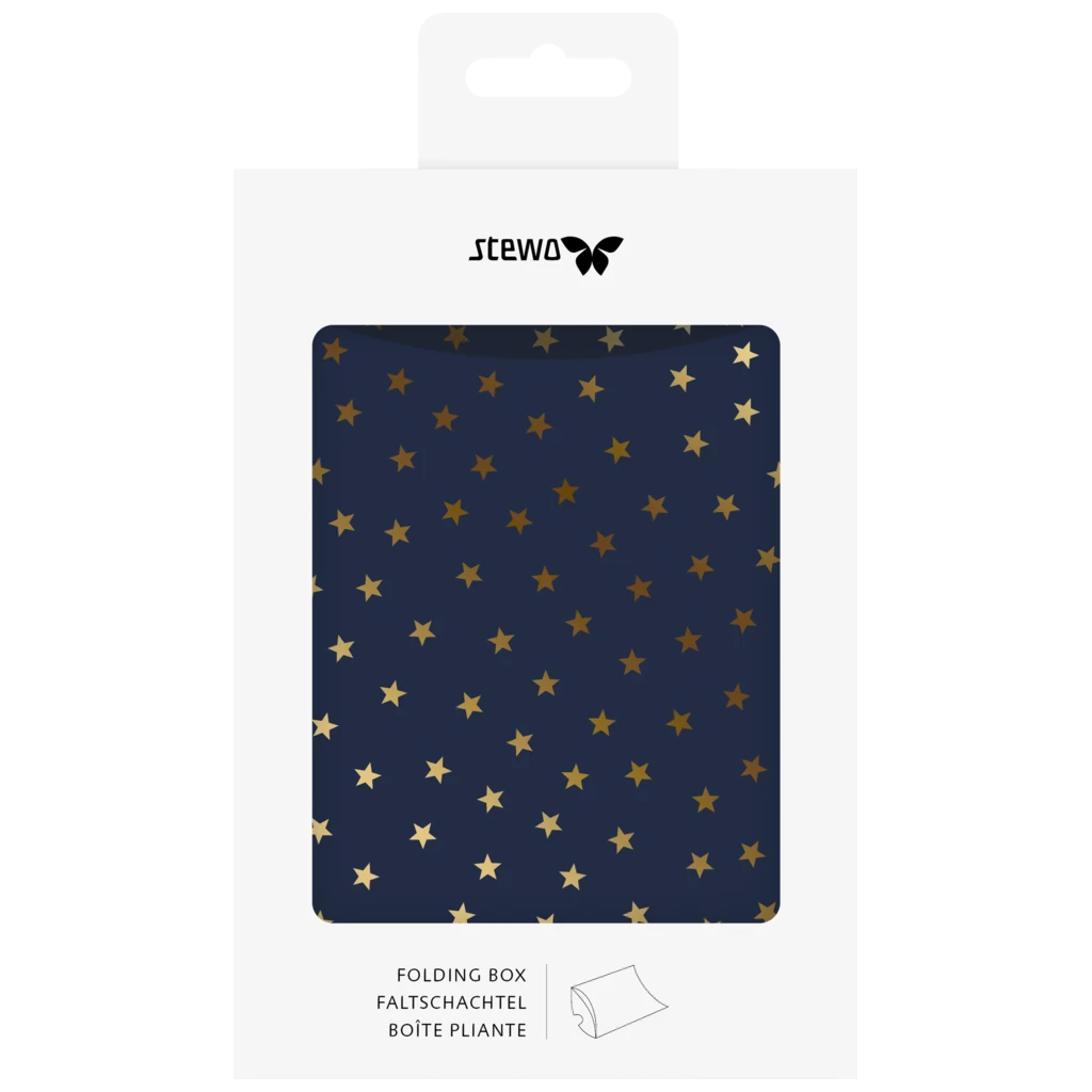 Faltschachteln „Malik“ | 10×11×2,5 cm, 210 g/m², dunkelblau, 3 Stück
