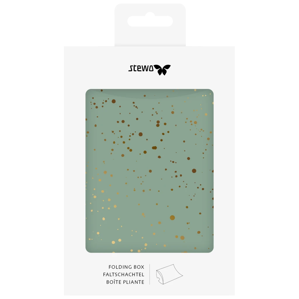 Faltschachteln „Arona“ | 10×11×2,5 cm, 210 g/m², salbei, 3 Stück