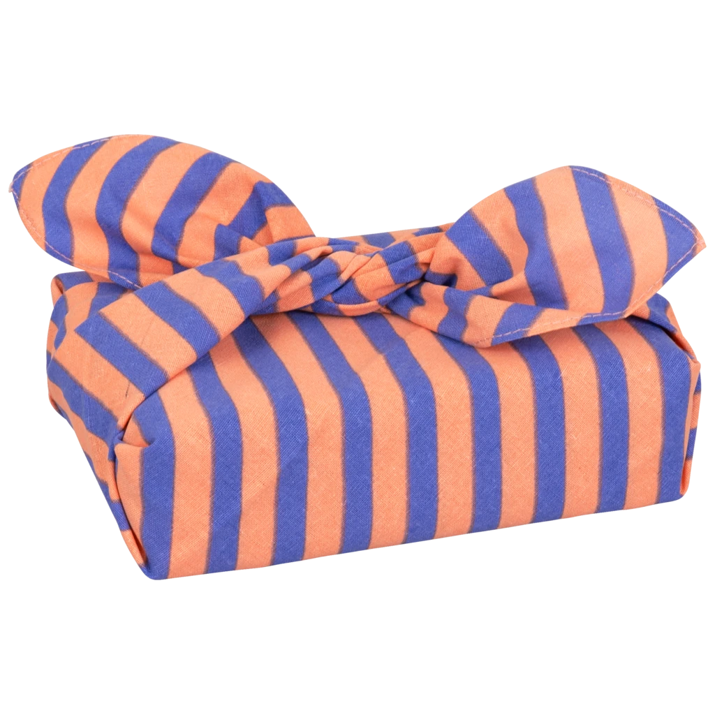 Stoffverpackung „Avani“ | orange/blauviolett