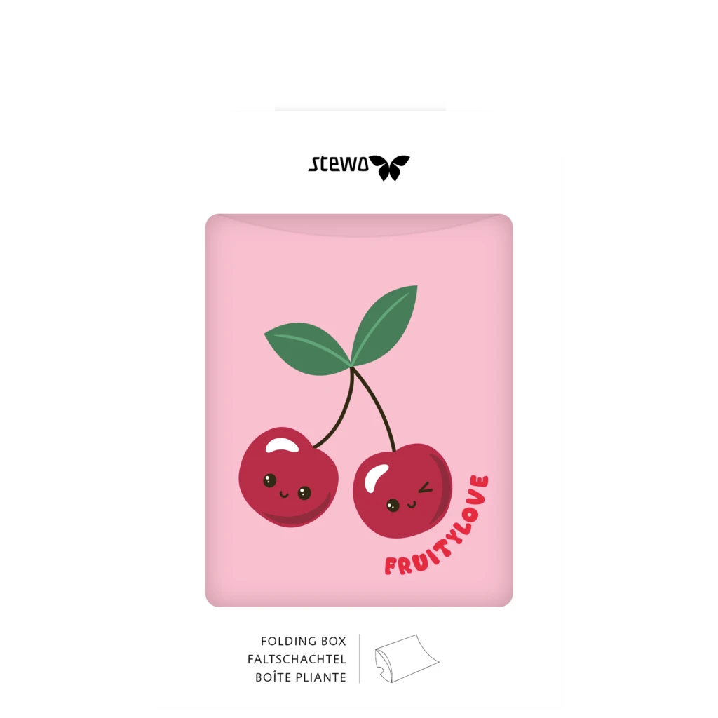 Faltschachteln „Yumi“ | 10×11×2,5 cm, 210 g/m², rosa, 3 Stück