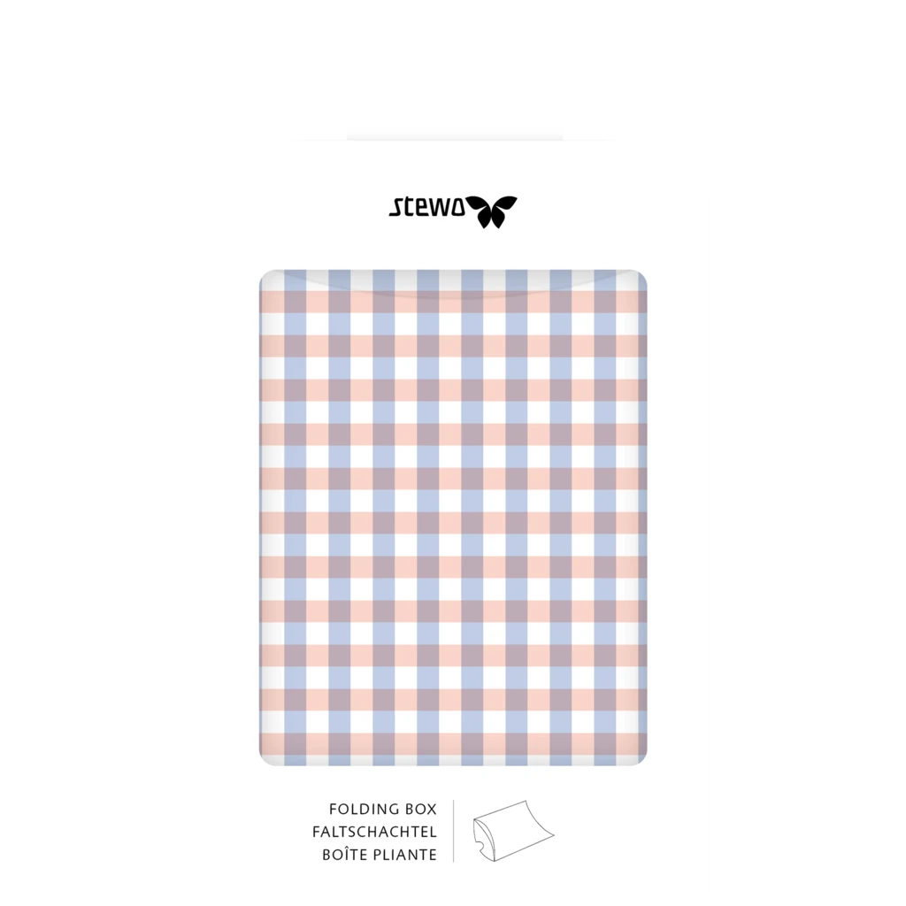Faltschachteln „Samia“ | 10×11×2,5 cm, 210 g/m², lachs/himmelblau, 3 Stück