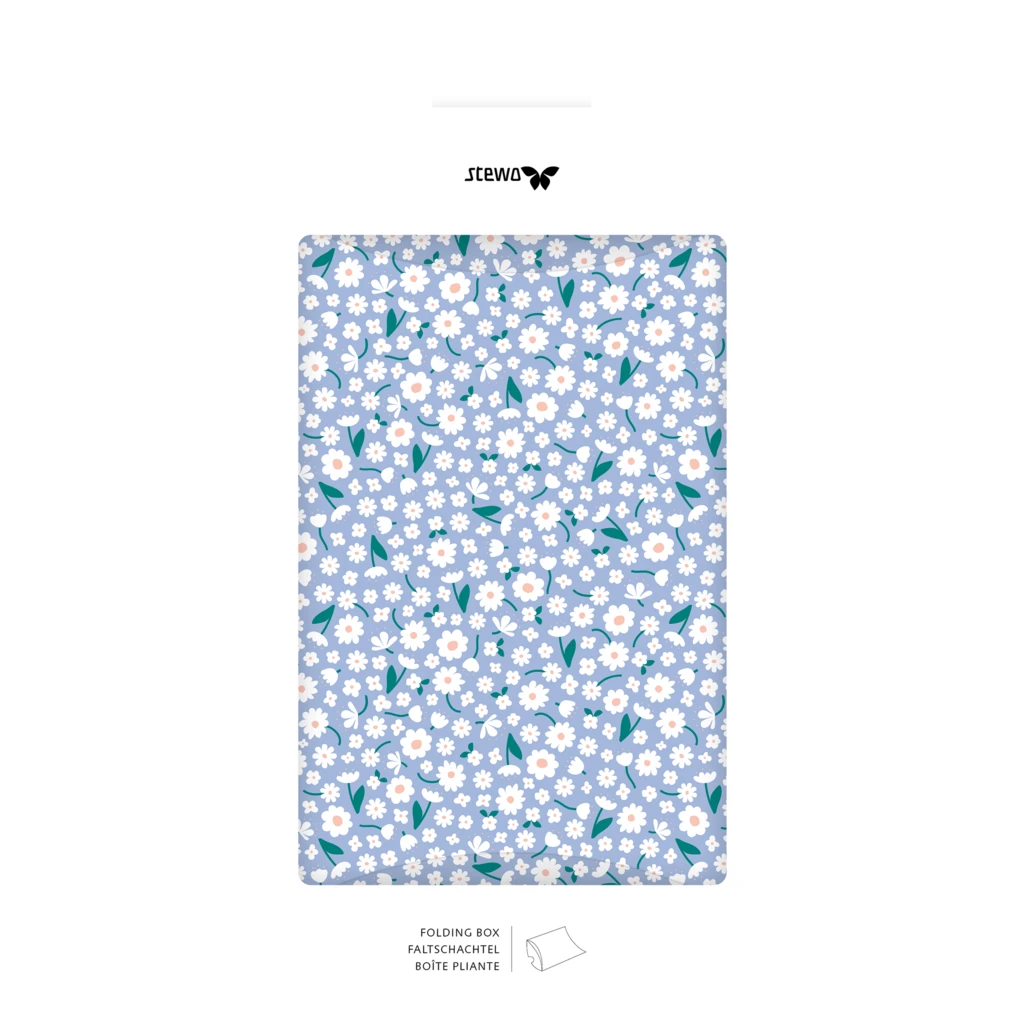 Faltschachteln „Samia“ | 16×4×19,5 cm, 210 g/m², weiß/himmelblau, 3 Stück