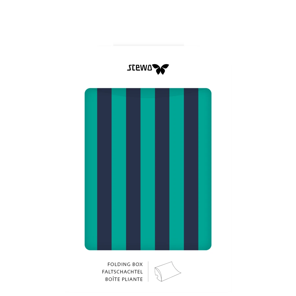 Faltschachteln „Starlett“ | 10×11×2,5 cm, 210 g/m², dunkelblau/türkis, 3 Stück