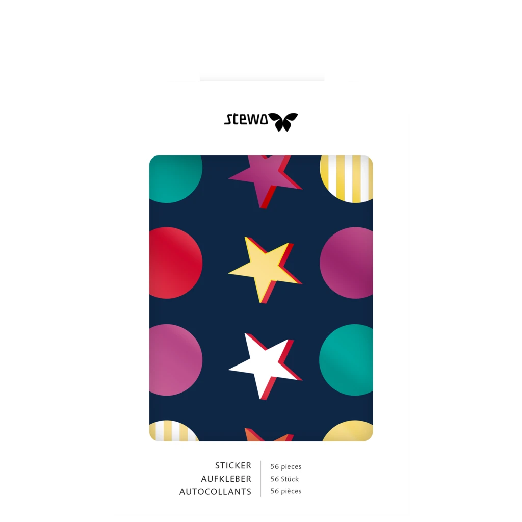 Aufkleber Bogen „Starlett“ | 110×150 mm, 4 Blatt