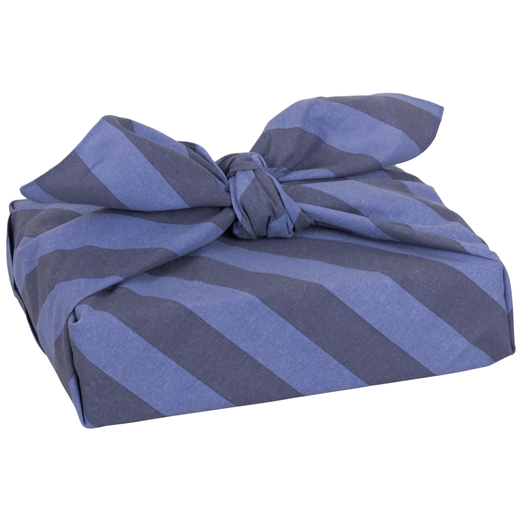 Stoffverpackung „Bas“ | blau/dunkelblau
