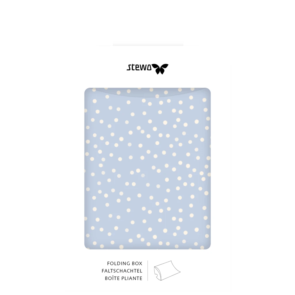 Faltschachteln „Buba“ | 10×11×2,5 cm, 210 g/m², hellblau, 3 Stück