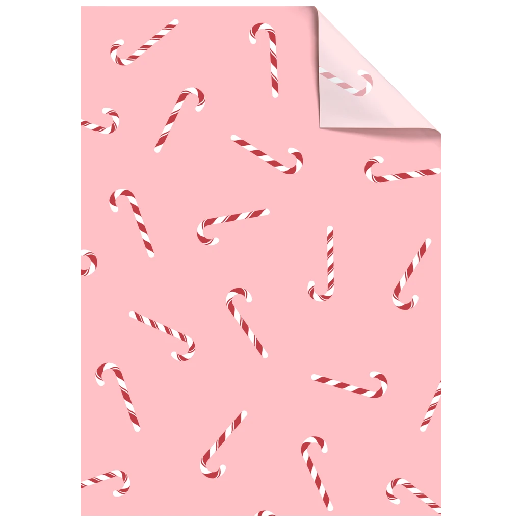 Seidenpapier „Candy Cane“ | 50×70 cm, 30 g/m², pink, 5 Stück