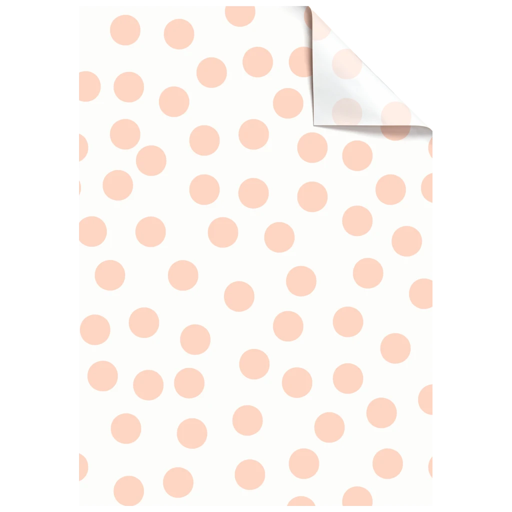 Seidenpapier „Renee“ | 50×70 cm, 30 g/m², weiß/apricot, 5 Stück