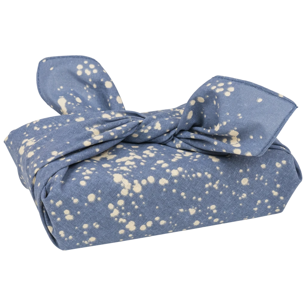 Stoffverpackung „Sprenkel“ | blau