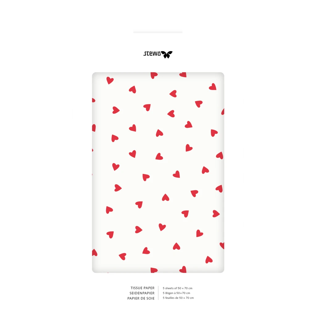Seidenpapier „Naomi“ | 50×70 cm, 30 g/m², weiß, 5 Stück