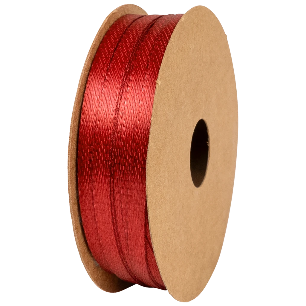 Geschenkband | Satin Polyester, 15 mm × 4 m, rot