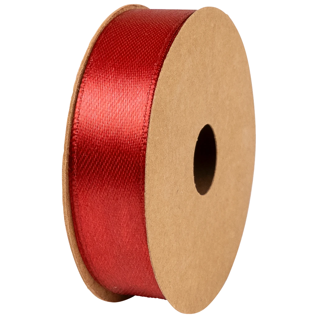 Geschenkband | Satin Polyester, 15 mm × 4 m, rot