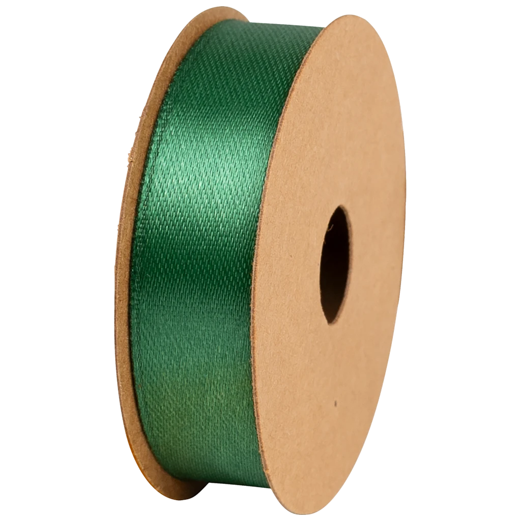 Geschenkband | Satin Polyester, 15 mm × 4 m, dunkelgrün