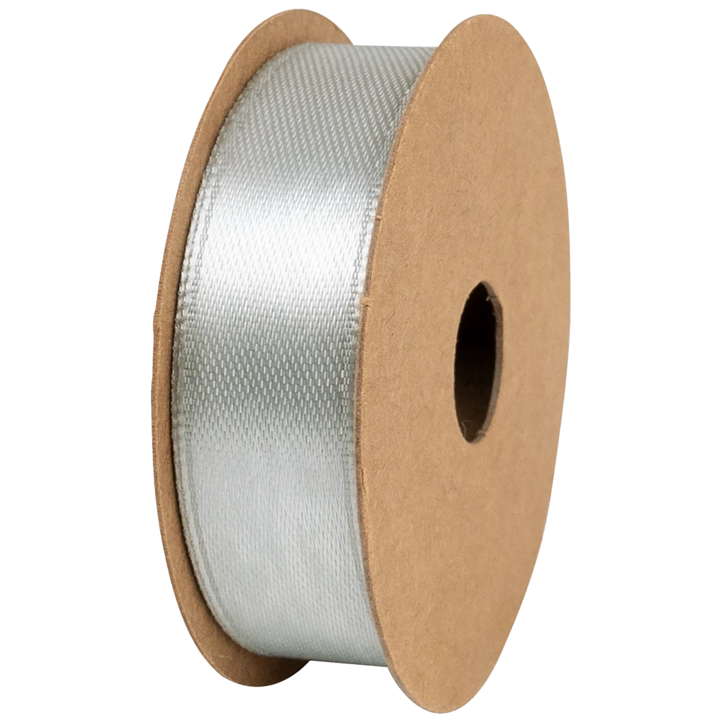 Geschenkband | Satin Polyester, 15 mm × 4 m, hellgrau