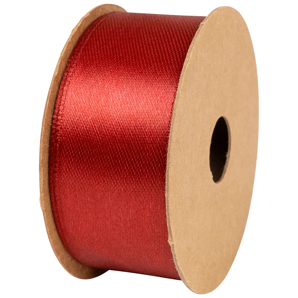 Geschenkband | Satin Polyester, 15 mm × 4 m, rot