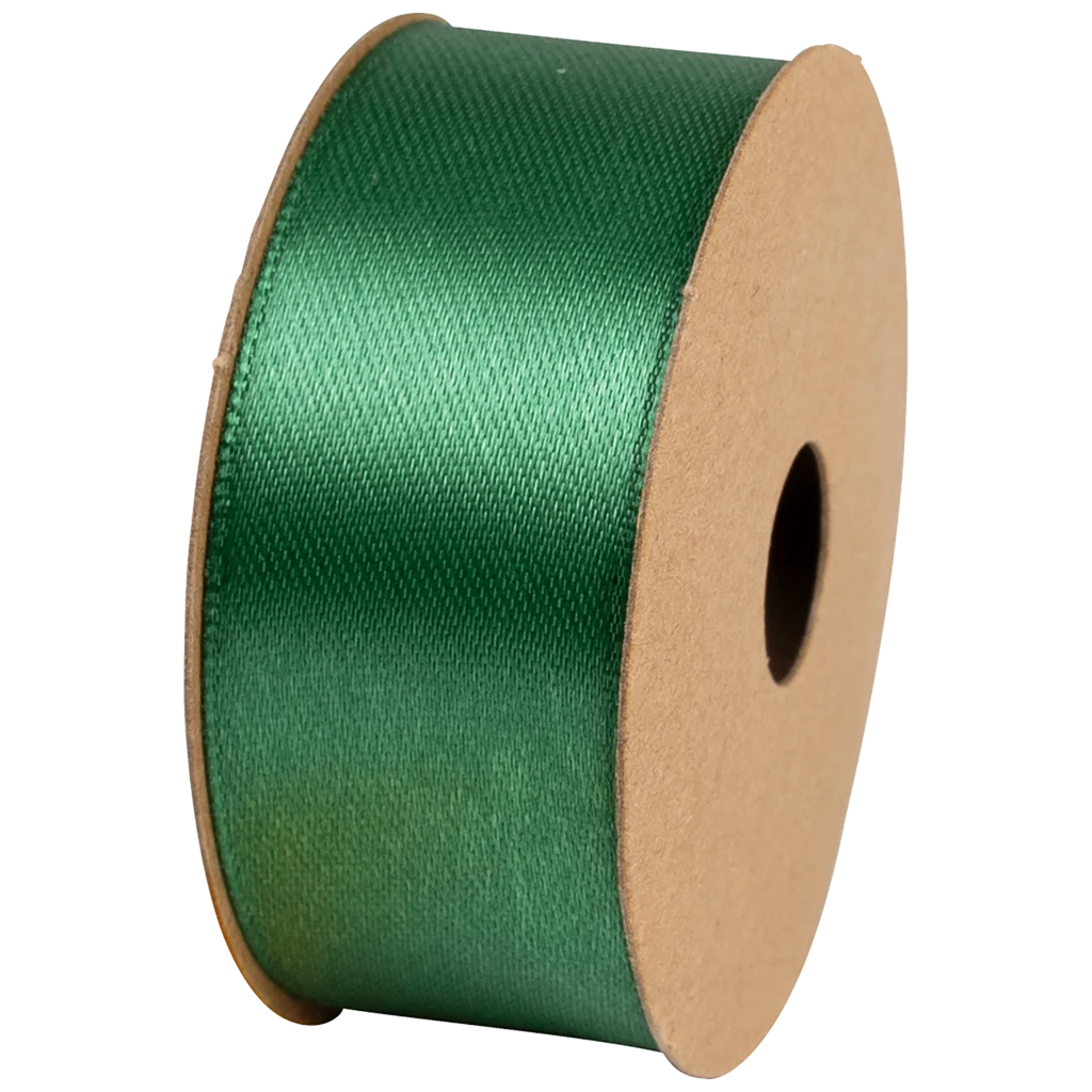 Geschenkband | Satin Polyester, 15 mm × 4 m, dunkelgrün