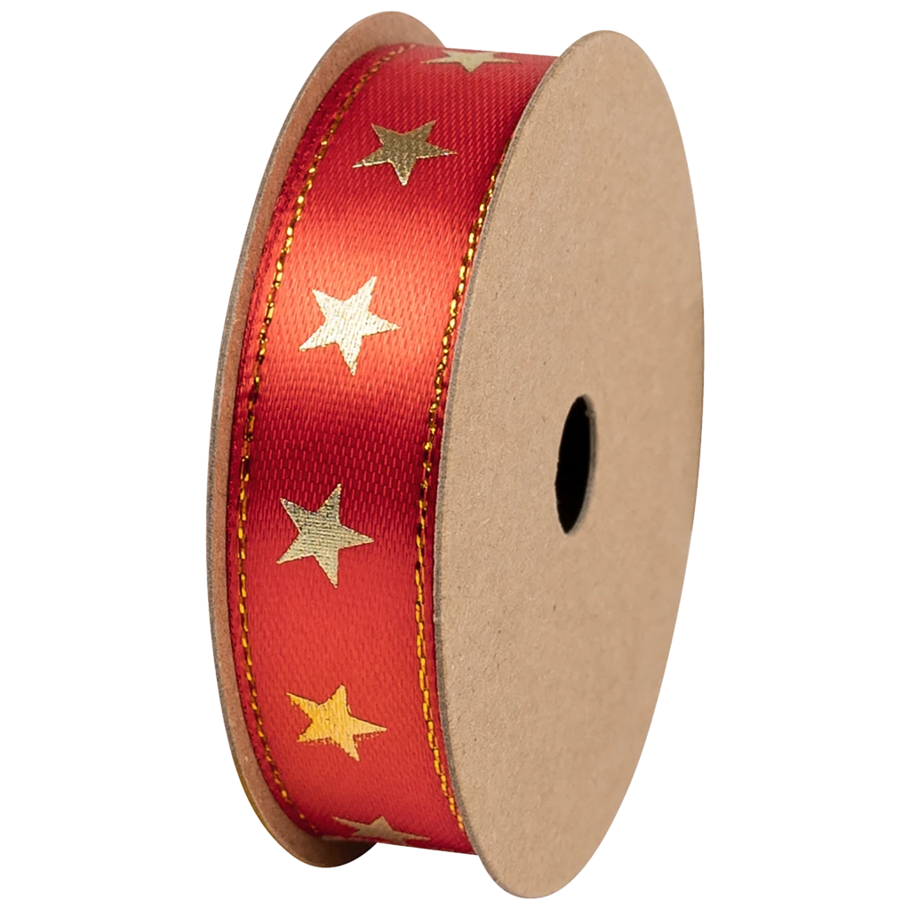 Geschenkband | Satin Polyester, 15 mm × 3 m, dunkelrot